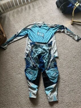 Kids Light Blue MSR renegade shirt and pants size S